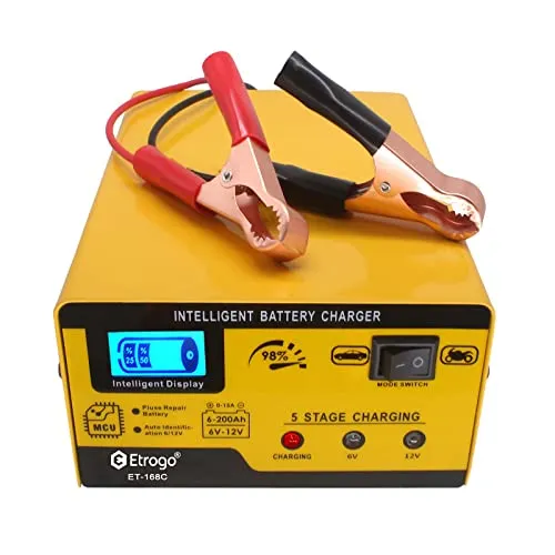 Vollautomatisches KFZ Batterieladegerät 12V 6V 10A