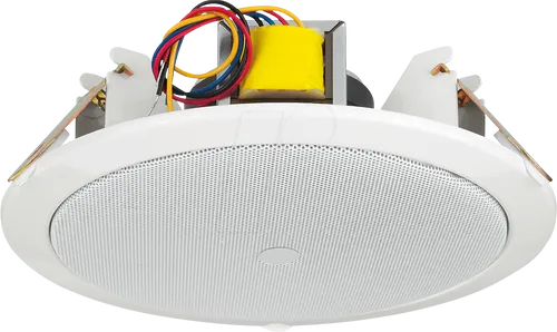MON EDL-620 Deckenlautsprecher 100 V - ELA-Technik Deckenlautsprecher mit 20 W Leistung, ideal für klare Audioübertragung in Räumen mit Deckenstärken von 5-22 mm und robuster Metallausführung.