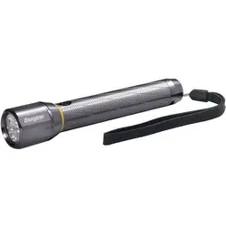 Energizer Taschenlampe Vision HD Metal LED 2AA - 400 Lumen - Taschenlampe mit einstellbarer Lichtstärke und Elastomergriff, inklusive Clip. Ideal für Outdoor-Aktivitäten mit einer Reichweite von bis zu 115 m.