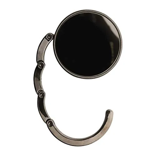 REFLECTS Handtaschenhalter mobiler Taschenhaken für unterwegs faltbar rutschfest Gunmetal