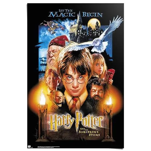 REINDERS Poster, Harry Potter, Kinderzimmer, Poster, Wanddeko, Room Decor, 150 gr. glänzend Bilderdruckpapier, Mehrfarbig, 91,5x61cm