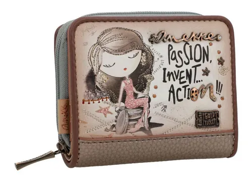 Anekke Hollywood RFID Wallet S Multicolor - Damen-Geldbörsen mit modernem und verspieltem Design, RFID-Schutz und kompakter Größe für einfache Handhabung und Stil überall.