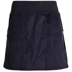 Vishes Cordrock Cordrock Knielang Breiter Bund Taschenrock Röcke Cord Retro, Boho, Goa, Hippie Style schwarz 40