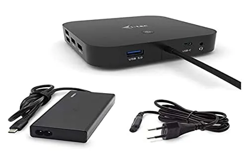 i-Tec USB-C Dual Display Docking Station mit Power Delivery #17202 - Weiteres Notebook-Zubehör mit Dual Display-Unterstützung für bis zu zwei 4K-Monitore und 100W Laptop-Stromversorgung. Ideal für effizientes Arbeiten mit hoher Konnektivität.