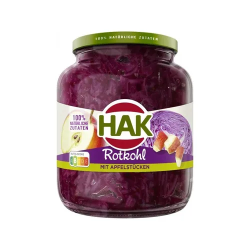 HAK Rotkohl mit Apfelstücken 650 g