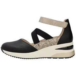 Remonte, D2411 Leder, Damen, Ballerina, Schwarz, Bi-Material, 03., 39 EU