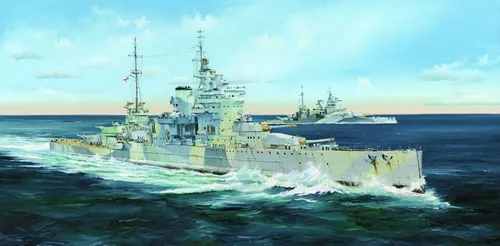 Trumpeter 05324 Modellbausatz Battleship HMS Queen Elizabeth - Wasserfahrzeug-Modellbausatz, detailliertes Modell mit einfachen Anweisungen – ideal für Bastelanfänger ab 14 Jahren und Erwachsene.