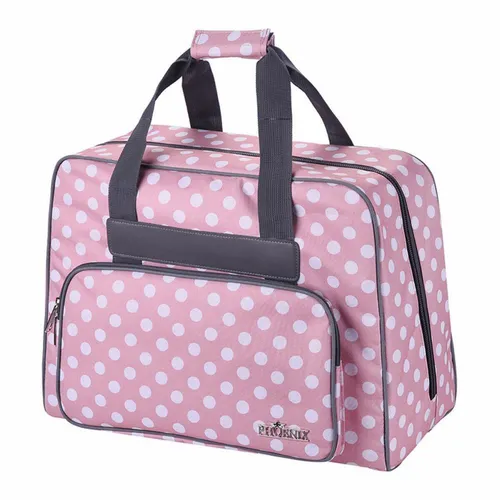 Phönix Nähmaschinentasche Polka Dots rosa - Sonstige, stilvolle und praktische Nähmaschinentasche mit Polka Dots Design für sicheren Transport und Aufbewahrung Ihrer Nähmaschine.