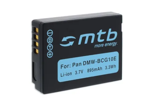 mtb more energy Akku für Panasonic DMW-BCG10E / Leica BP-DC7 Kamera-Akku kompatibel mit Akku-Typ Panasonic DMW-BCG10E 895 mAh (3,7 V)
