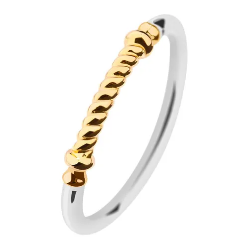 Fingerring Portside Maritim Goldfarben PH-FR-PRo-SG, Größe 52 - Trauringe mit maritimem Stil, ideal für Liebhaber des Meeres und perfekte Ergänzung für jedes Outfit.