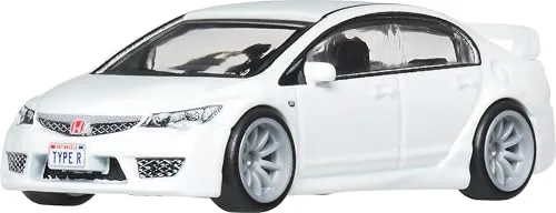Produktbild Hot Wheels Premium Car Culture Spielzeugauto im Maßstab 1:64 Druckguss Honda Civic FD2 Type-R Ronin Run 2 Fahrzeug mit echten Riders Reifen