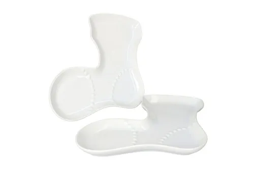 MamboCat Servierplatte 2er Set Keksteller Strumpf Weihnachten, Porzellan