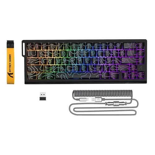 ATTACK SHARK X68PRO HE Kabellose Gaming-Tastatur mit RGB