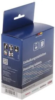 Entkalkungstabletten, für Kaffeemaschinen, Wasserkocher und Warmwasserspender, 12 x 18g Tabletten, 00311893