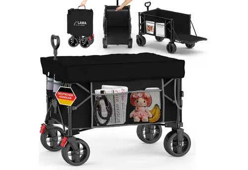 LAWA Living Bollerwagen mit Stoffdach und Bremse