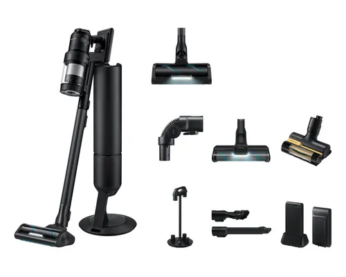 Samsung Bespoke 2025 AI Jet Ultra Akku+ Staubsauger - Smart-Staubsauger mit 120 Min Laufzeit, kabellos und mit Selbstreinigung. Ideal für ein sauberes Zuhause ohne Beutel und mit HEPA-Filter.