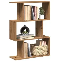vidaXL Raumteiler-Bücherregal 3 Fächer Artisan-Eiche von vidaXL