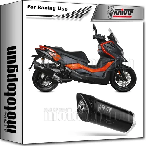 exhaust racing open mover stahl schwarz mivv fur kymco dtx 360 350 2024 24