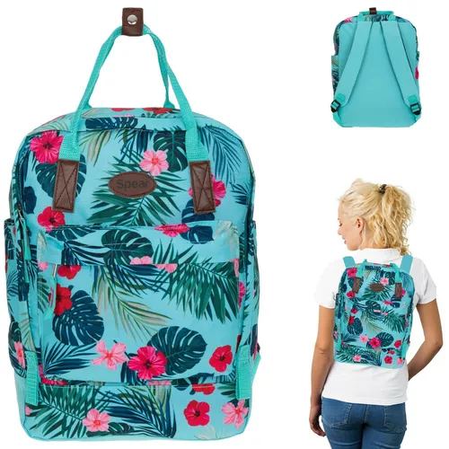 Rucksack Spear Vintage Skore Damenrucksack A4 Handtasche Damen 12735 Blume TU +s