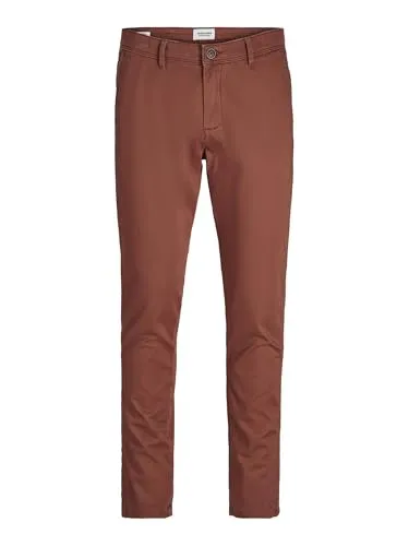 JACK & JONES Herren Jpstmarco Jjbowie Noos Chinohose, Brown Out,28W / 32L
