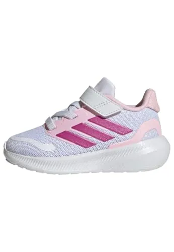 adidas RUNFALCON 5 KIDS Sneaker Schwarz 26,5 EU - Moderne Kinder-Sneaker in stylischem Design mit elastischen Schnürsenkeln und Klettverschluss. Ideal für den aktiven Lifestyle und bequem im Alltag.