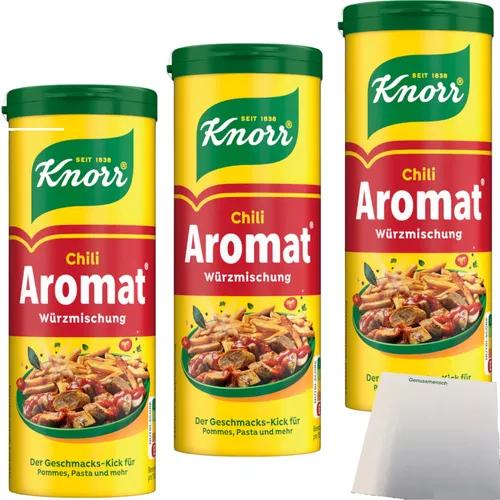 Knorr Aromat Würzmischung Chili 3er Pack 3x90g Streuer usy Block