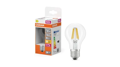 Żarówka LED OSRAM E27 A60 5.9W zamiennik 60W 806lm 2700K Ciepła 300 Filament Ści