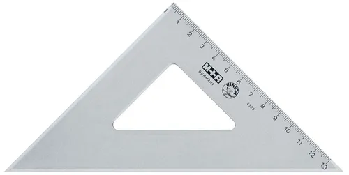 Winkel Recht 45° 20cm rauchgr von M+R