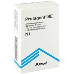 Protagent Se Augentropfen - Arzneimittel zur Linderung von trockenen Augen, beruhigt gereizte Augen und stabilisiert den Tränenfilm, ideal für Computerarbeit und trockene Umgebungen.