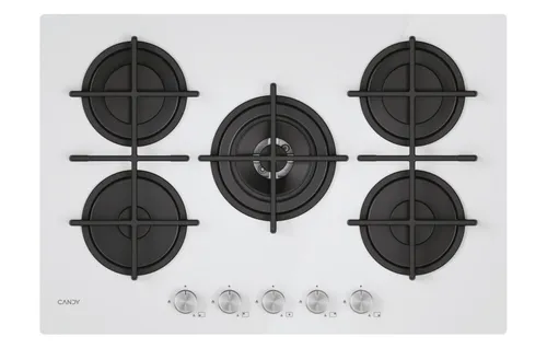 Candy Moderna CVG74WTW, Weiß, Eingebaut, 74,5 cm, Gas, 5 Brenner