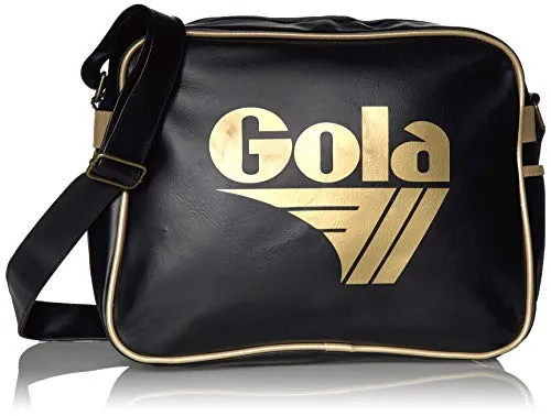 Gola Redford CUB901 Schultertasche - Umhängetasche in klassischem Stil, ideal für Alltag und Freizeit, mit praktischem Format von 36x27x12 cm und eleganten Gold-Akzenten.