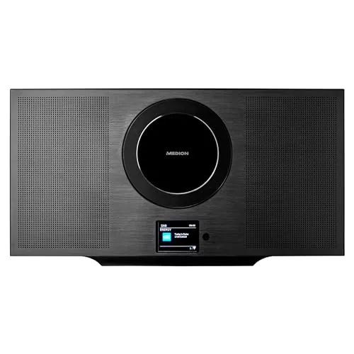 Medion Vertikales All-in-One Audio System MD88358 - Radios: Musik abspielen per Bluetooth® 5.0, DAB+ Technologie und integrierter CD-Player für ein vielseitiges Klangerlebnis.