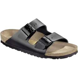 Birkenstock Pantolette Arizona, Schwarz, 43 - Komfortabel und stilvoll - Wanderschuhe mit hochwertigem glattem Kalbleder, ideal für den Alltag. Sorgt für sicheren Sitz und Langlebigkeit.