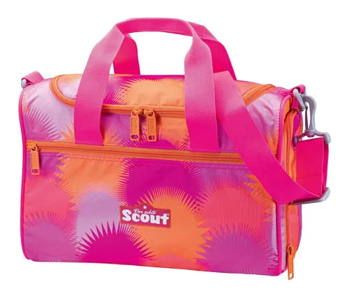 Scout Sporttasche Florida Sunset - Praktische Sporttasche mit 16 Litern Volumen, ideal für Sportkleidung und Schuhe. Besonderes Merkmal: integriertes Nassfach für nasse Badesachen.