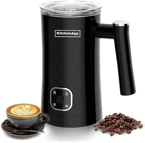KitchenApp 4-in-1 Elektrischer Milchaufschäumer