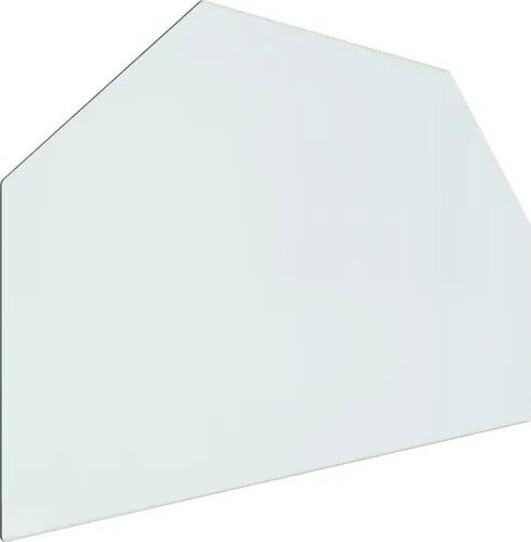 vidaXL Kaminofen Glasplatte Sechseck 80x50 cm von vidaXL