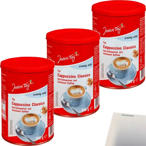 Jeden Tag Cappuccino Classico 3er Pack 3x200g Dose usy Block