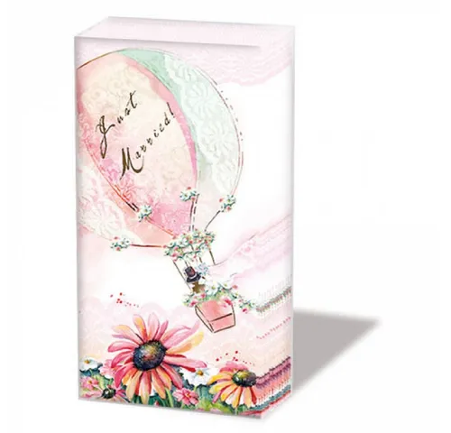 Ambiente Luxury Paper Products Papierserviette Sommer, Hochzeit, Geburtstag Motiv -Taschentücher, Cocktail Party, (10 St), Taschentuch ideal als Basteln, Tishdeko und Geschenke