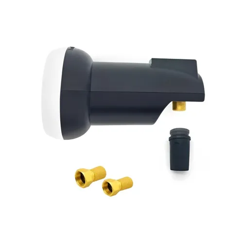 Single LNB HD Digital UHD Wetterschutz 4K 2 F Stecker gold Sat lmb ARLI 0.1 dB
