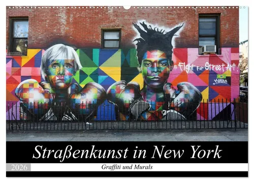 Gro Gro | Straßenkunst in New York - Graffiti und Murals Kalender 2026 - Entdecken Sie die faszinierende Straßenkunst New Yorks mit diesem Kalender. 14 Seiten voller beeindruckender Graffiti und Murals bringen die Kreativität der Stadt in Ihr Zuhause.