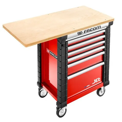 FACOM Holzplatte Arbeitsplatte aus Massivholz in schwarz von Facom