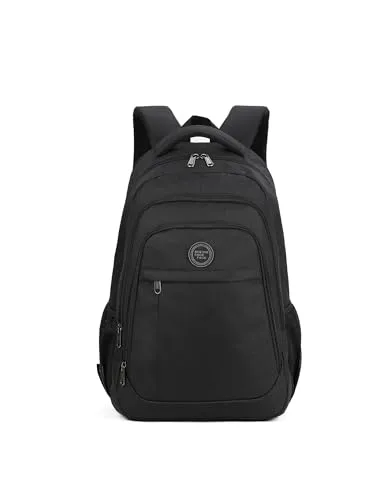 Aoking Unisex Rucksack Polyester Vegan Produkt Fashion XN2151 Schwarz 37x22x51cm, Schwarz , Permanent