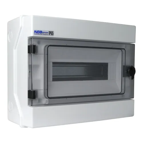 Feuchtraumverteilerkasten RH12 - 12 Module, Aufputz Sicherungskasten IP65 für Feuchträume bis 1000V