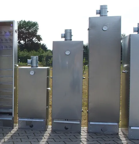 Smoki Räucherofen Iso + Fenster alum. Stahlblech 120x39x33cm Räucherschrank 1216