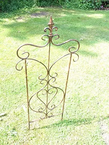 Wunderschönes, verziertes Rankgitter aus massivem Eisen - Rankgitter aus Edelrost, ideal für Gartenliebhaber, bietet Stabilität und ein einzigartiges Design.