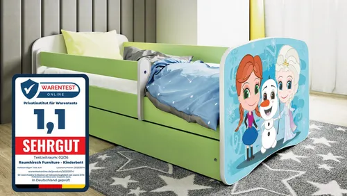 Raumhirsch Kinderbett Eisberg, Grün, 90x180 cm in grün von Raumhirsch Furniture