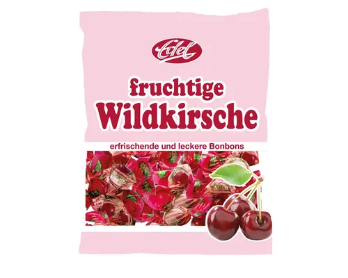 Eduard Edel Süßigkeit, Edel Wildkirsche fruchtig erfrischende Bonbons einzeln gewickelt 120g