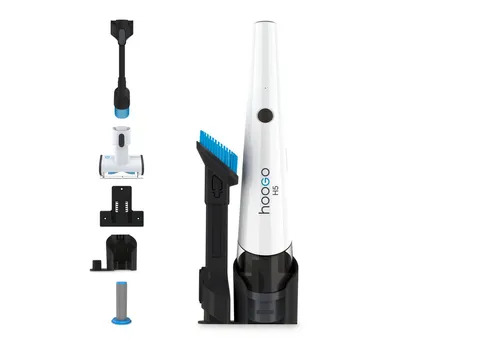 HOOGO H5 (weiss) - Leistungsstarker Mini-Sauger - Mini-, Akku- und Auto-Sauger mit kabellosem Design für einfache Handhabung und gründliche Reinigung überall.
