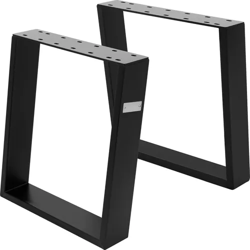 ML-DESIGN Tischbein 2er Set 80GRAD Neigung - Tischbeine aus robustem Stahl mit eleganter schwarzer Pulverbeschichtung, ideal für kreative Möbelgestaltungen und eine stabile Basis für Ihre Tische.