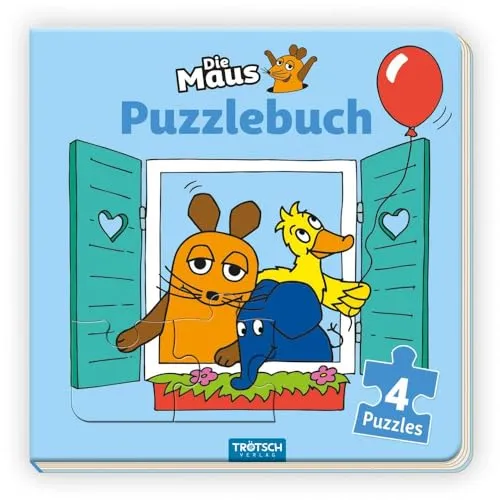 Trötsch Die Maus Puzzlebuch: Kinderbuch Beschäftigungsbuch Entdeckerbuch Puzzlebuch